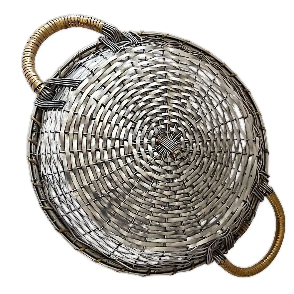 Vintage woven metal